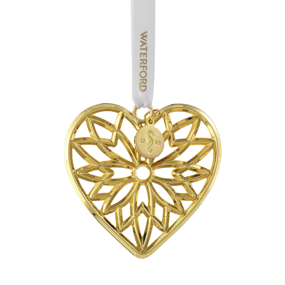 Waterford 2022 Heart Golden Ornament